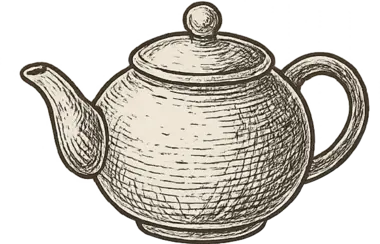 Clay teapot